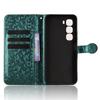 For Infinix Hot 60i 4G/Hot 60 5G Wallet Case Dot Pattern Imprint PU Leather Phone Cover with Wrist Strap
