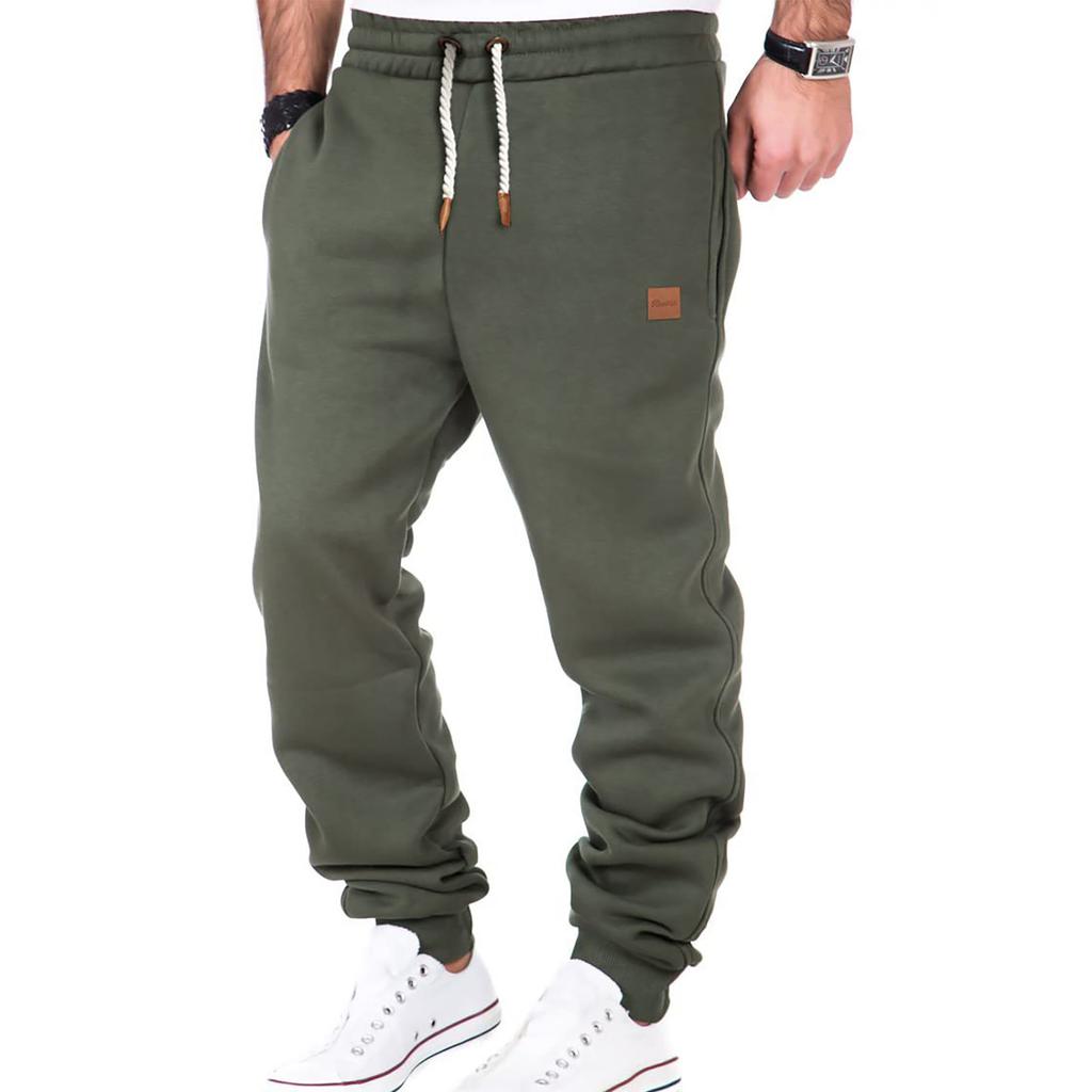 Fashion Men's Sport Color Bandage Casual Loose Sweatpants Drawstring Pant