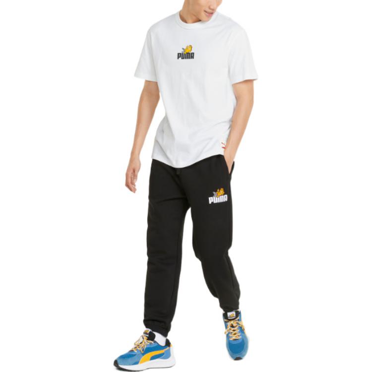 Puma Футболка с коротким рукавом и логотипом Garfield Cartoon, мужские топы, белая 534433-02