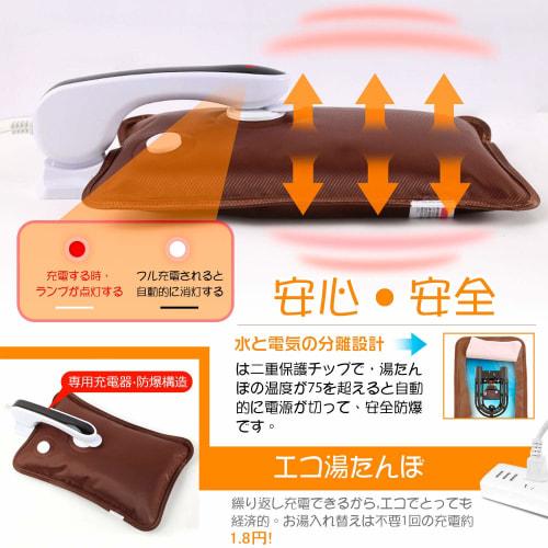 Rilobi Rechargeable Hot Water Bottle [Birthday Gift, New Year's Gift, Christmas Gift] Quick Charging: 8 Minutes, Keeps Warm for 4-12 Hours, Heat Stora