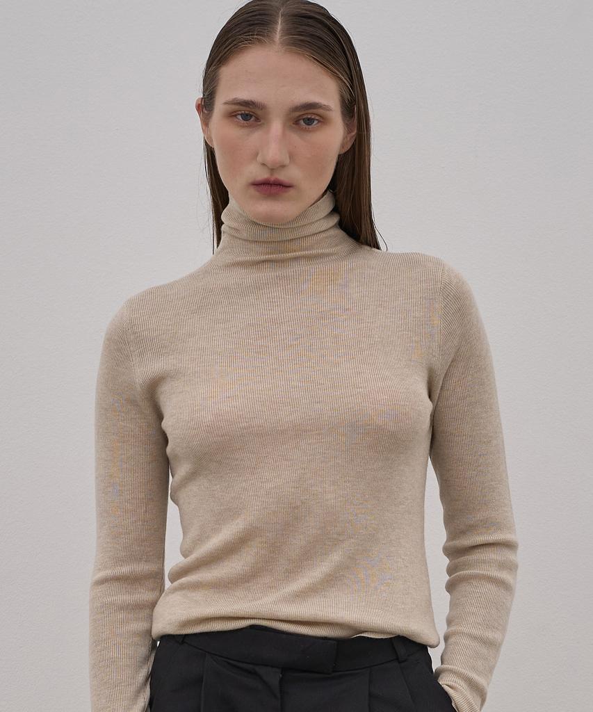 ELLIOTI Turtle Neck Knit Ts_5Color