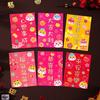 6 Pcs Cute 2025 Red Envelope Bag Cartooon New Year Red Packet Lucky Red Pocket  Weeding