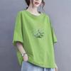 Summer Women Cotton Short-sleeved T-shirt Women Loose Tops