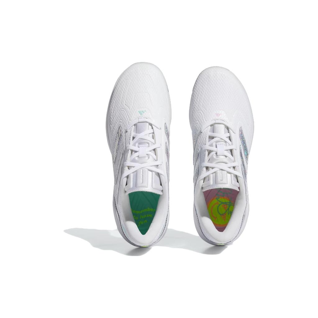 Adidas Sis Bates x Adizero PureHustle 3 Помните, что нужно веселиться Женские кроссовки Белый Облачно-белый Серебристый металлик ID1664