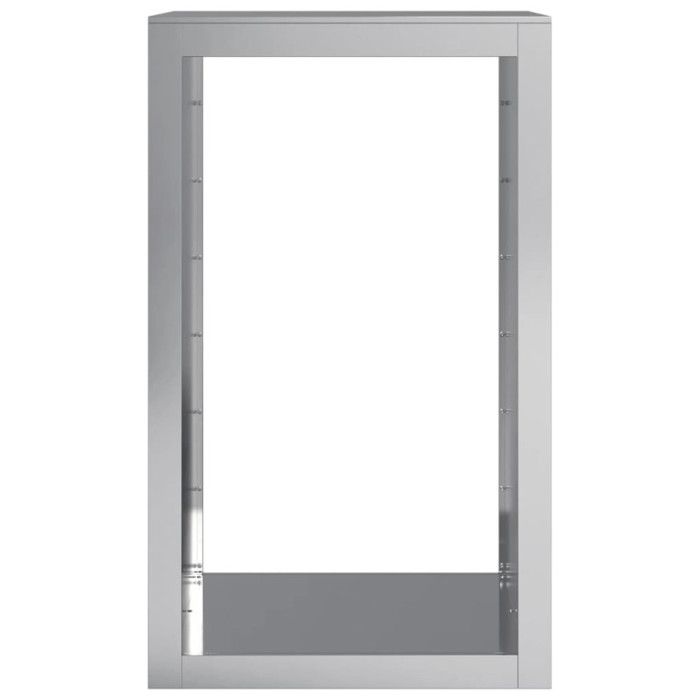 VidaXL Portant de bois de chauffage 60x40x100 cm acier galvanisé, magasin de bûches, porte-bûches de cheminée, support de 850994