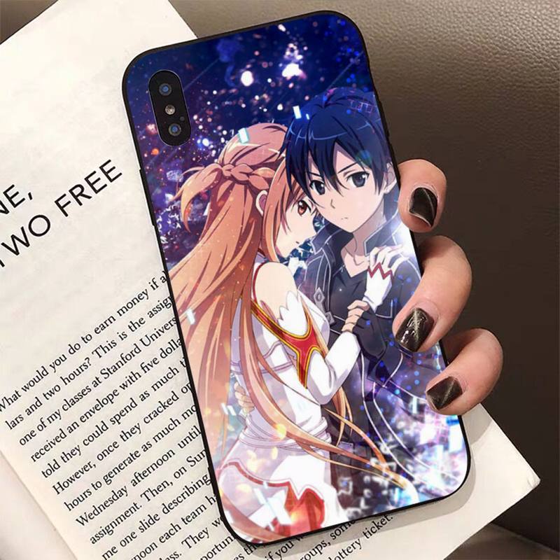 Чехол для телефона аниме Sword Art Online SAO для iPhone 11 12 13 mini pro XS MAX 8 7 6 6S Plus X 5S SE 2020 XR