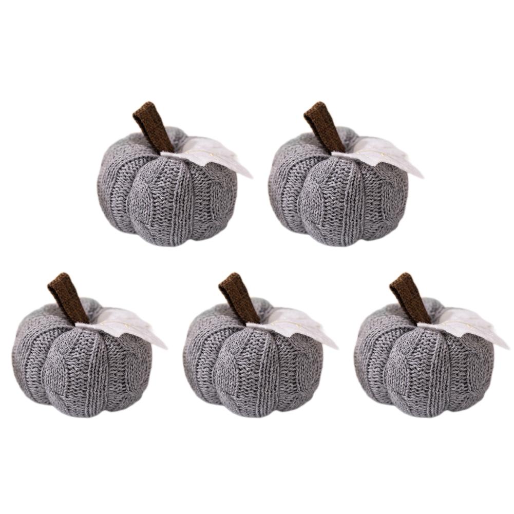 1-10 шт. вязаные тыквенные украшения для праздника урожая в День благодарения, украшения для подносов, поддельные тыквенные украшения для праздника, подарки