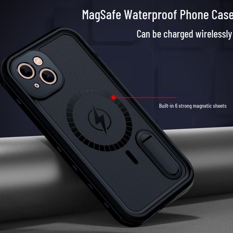 Водонепроницаемый магнитный чехол для телефона Красный Перец для iPhone 13 - Для дайвинга и велоспорта на открытом воздухе