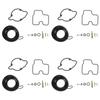 44pcs Plunger Diaphragm Carburetor Repair Kit Metal Rubber Replacement for CBR600F4