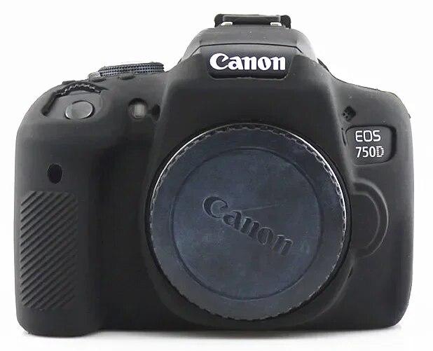 Silicone Armor Skin Case Body Cover Protector DSLR Camera Bag For Canon EOS 750D