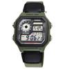 Casio Цифровые часы мирового времени AE-1200WHB-3BV Green | Международная модель | Параллельный импорт