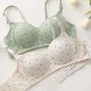 Женское нижнее белье с мягкой подкладкой, хлопковый спортивный бюстгальтер, модный кружевной тренировочный бюстгальтер с эффектом пуш-ап