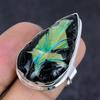Natural Australian Opal Doublet 925 Sterling Silver Jewelry Ring Size 7.5 l0V15
