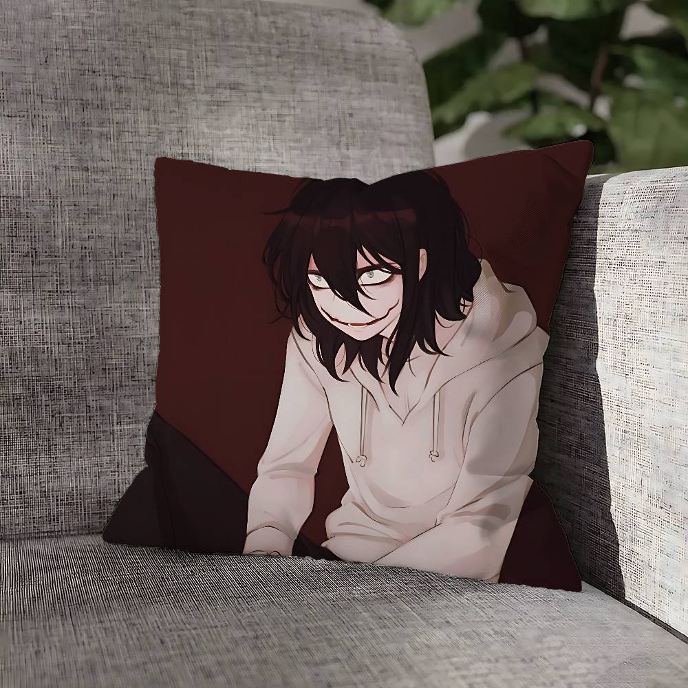 Жуткий городской убийца Джефф Наволочка для диванного декора Автомобиль Офис Комната Принт Наволочка Украшения и Защитник