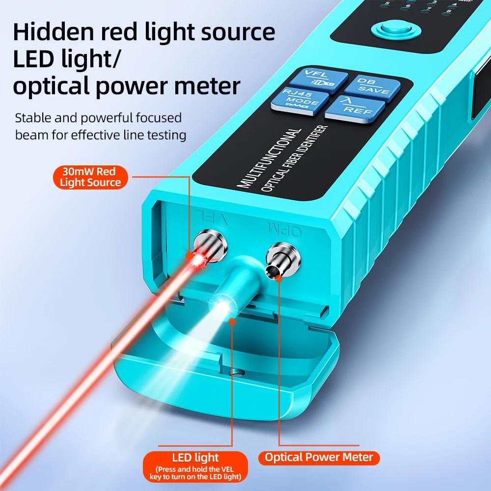 5-in-1 Active Optical Fiber Identifier High Precision Fiber Cable Tester Detector Fiber Optic Networks Maintenance Tool