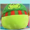 Рождественская игрушка-подушка Гринч, забавная и очаровательная мягкая игрушка