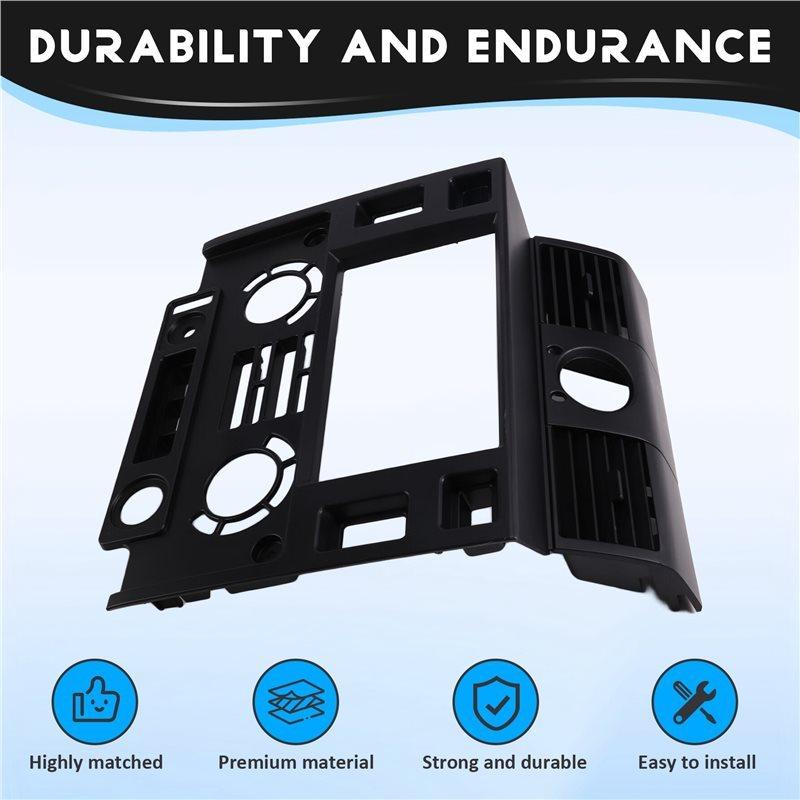 Efficientt-9 Inch Double Din Stereo Dash Kit For Land Rover Defender 2007-2016 Radio Panel Fascia Plate