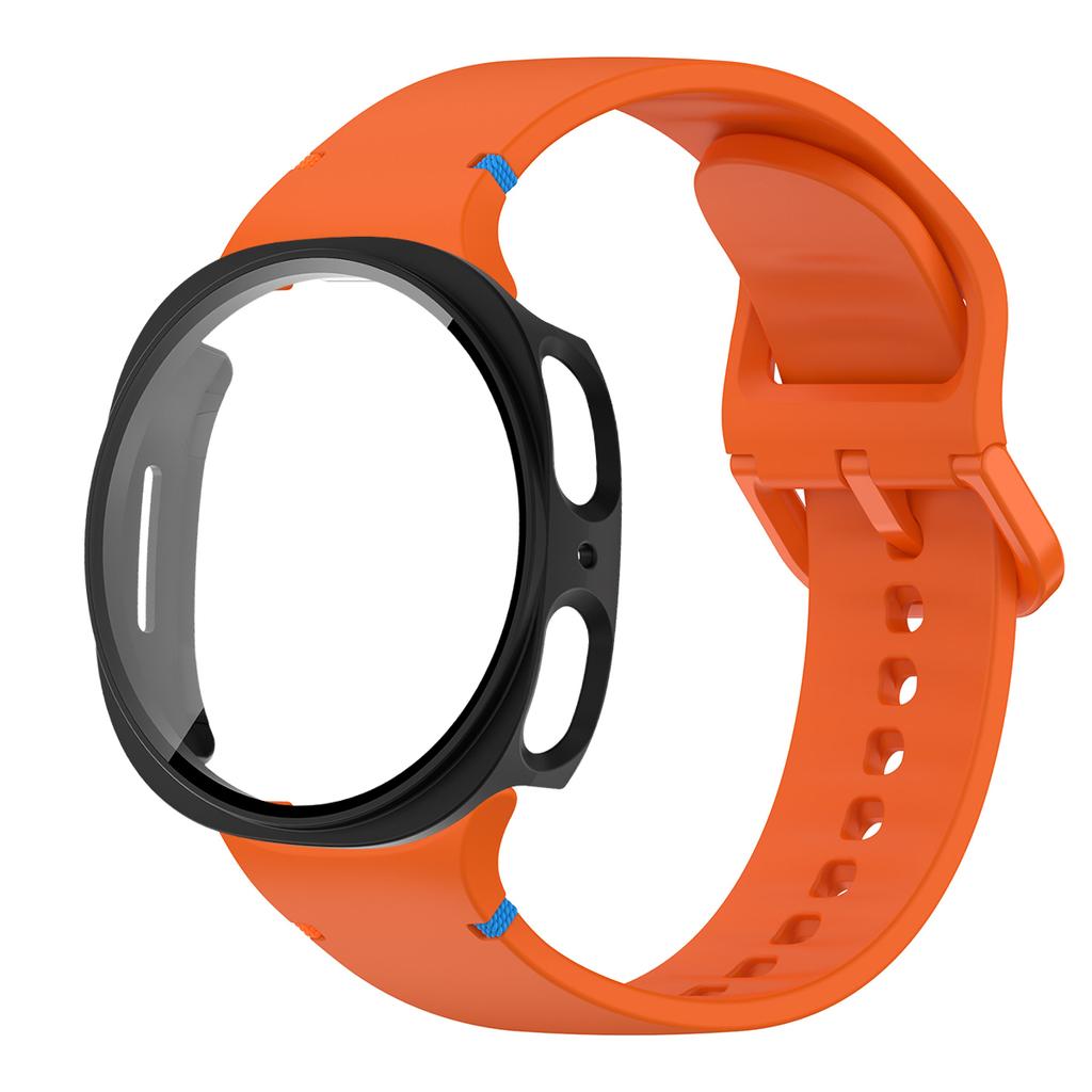 Силиконовый ремешок для Samsung Galaxy Watch 8 40 44 мм с чехлом Защитная пленка на экран Бампер для умного ремешка Наручные аксессуары