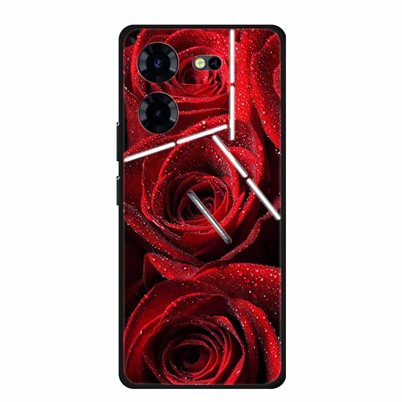 Роскошный Чехол для Tecno Pova 5 Pro 5G ТПУ Мягкий Силиконовый Задний Чехол для Tecno Pova5 Pro 2023 LH8n Чехлы для Телефона Милый 6.78" Новый чехол