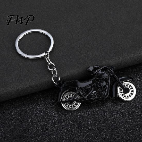 Retro Motorcycle Keyring Keychain Pendant Design Zinc Alloy Key Chain with Enthusiast Gift Metal Buckle Lightweight Holder Backpack Car Accessory