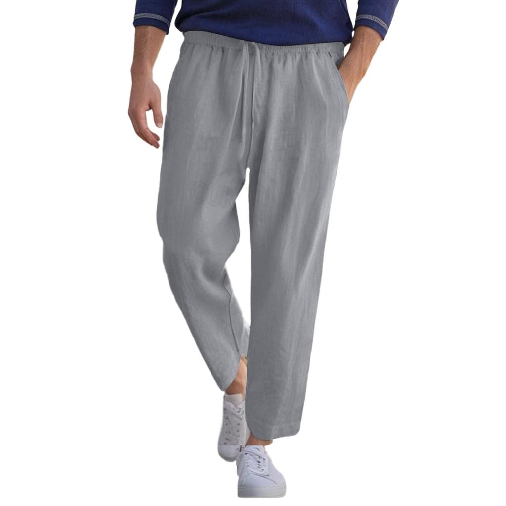 Мужские комбинезоны, повседневные брюки с несколькими карманами и завязками, походные брюки, хлопковые саржевые брюки