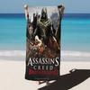 Игровое одеяло A-Assassins Creed из микрофибры, быстросохнущие пляжные полотенца, большого размера с принтом, супервпитывающее полотенце-одеяло для бассейна