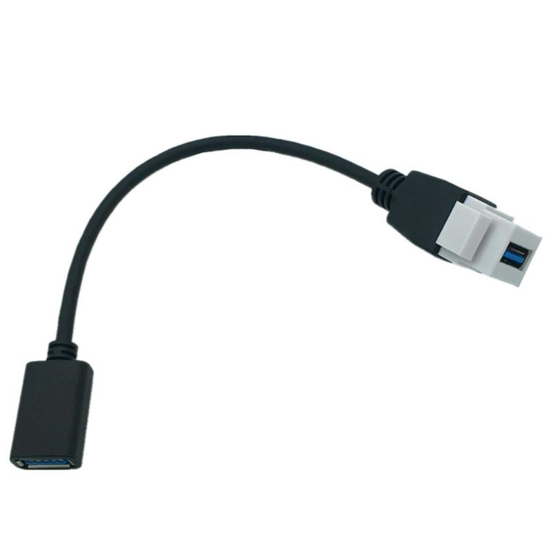 Кабель с разъемами Keystone USB 3.0 с повышенной прочностью для долгой и надежной работы, для аккуратной и эффективной установки 7,87 дюйма