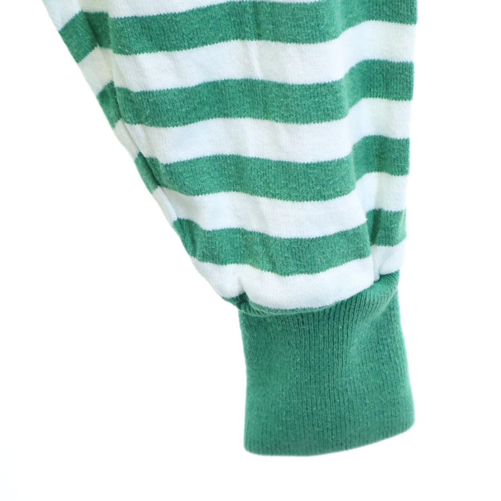 LANDS' END 80-е годы винтаж Узор в полоску Лонгслив Футболка Лагерь XL Мужская Б/У