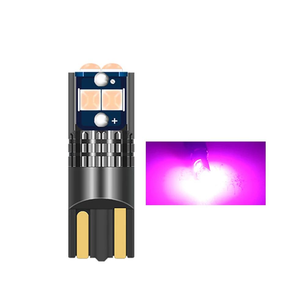 T10 Боковой свет автомобиля Несколько цветов Светодиодная лента Маркерная лампа Canbus Без ошибок DC 12V Лампы подсветки номерного знака автомобиля Сверхъяркие