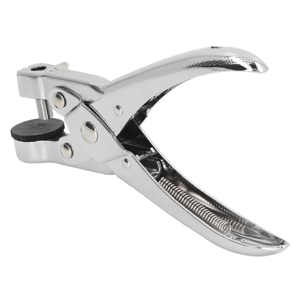 Дырокол из хромированного металла диаметром 0,28 дюйма, экономящий усилия, высокопрочный дырокол для пластика