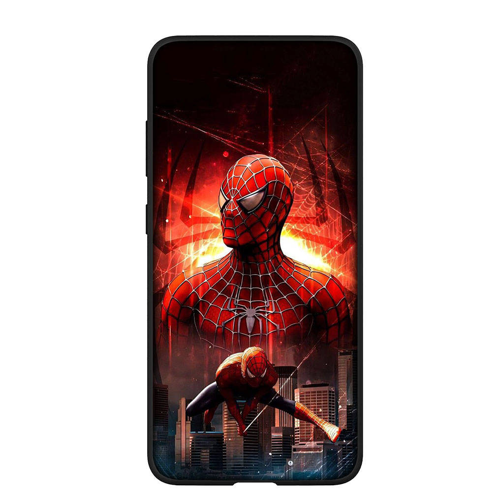 Чехол для телефона Samsung Galaxy S25 S24 S23 iPhone 16 15 Xiaomi Redmi Note 14 13 12 16E X 11 Pro Max OPPO Moto Huawei Marvel Spiderman Spiderman Cover