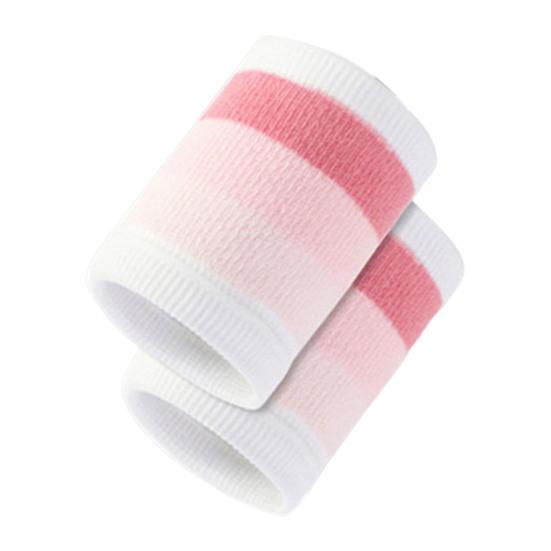 1 Pair Sports Wristband Sweat-absorbing Breathable Fabric Extra Soft Elastic Non-Fading Wrist Protection Polyester Children Wrist Support Sports