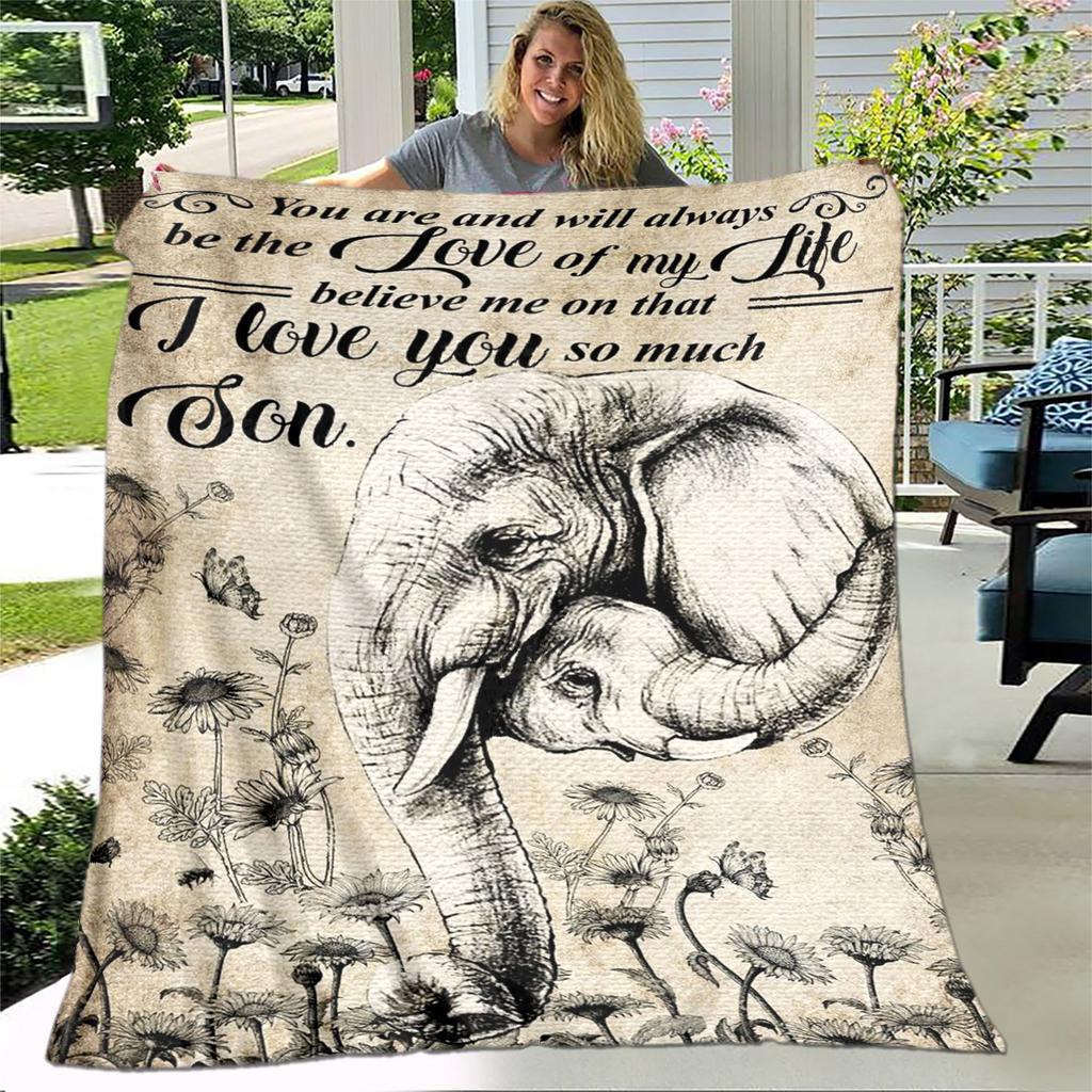 Моей дочери сыну подарок в виде письма HD одеяло, мягкое одеяло для дома, спальни, кровати, дивана, пикника, путешествия, офиса, одеяло, детское одеяло