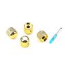 4Pcs Guitar Knobs Volume Tone Control Guitar Knobs Top Hat Knobs 6mm Shaft Hole