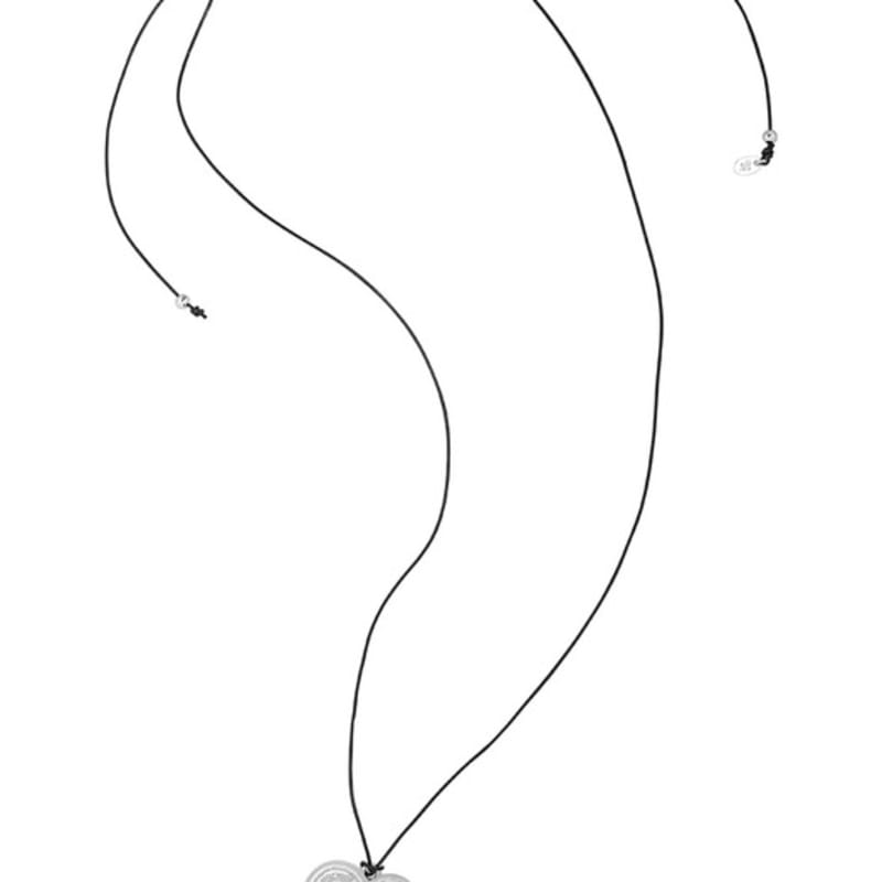 Nff надпись сердце кожаное ожерелье