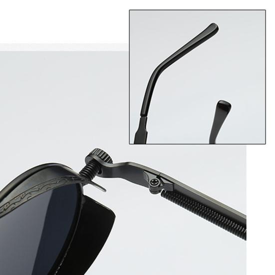 Мужские Женские Ретро Винтажные Очки Стимпанк Круглые Металлические UV400 Очки Солнцезащитные очки