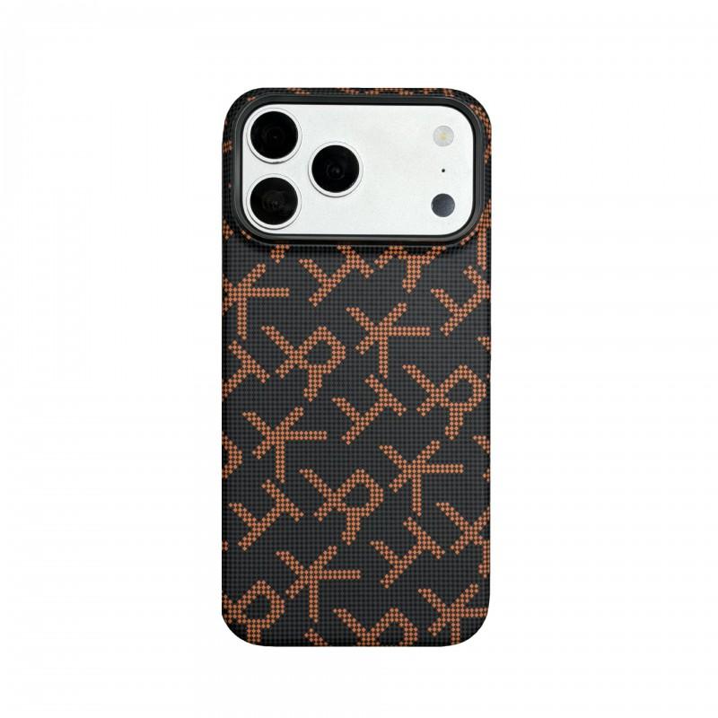 Carbon Fiber Letter Magnetic Phone Case IPhone 18 Pro Max 17 Anti-drop Protective Cover