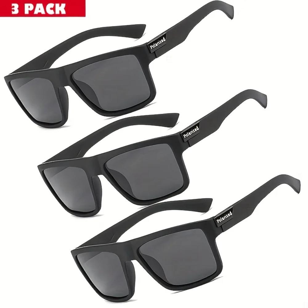 3PCS New Polarized Glasses Men Women Fishing Glasses Sun Goggles Camping Hiking Driving Eyewear Sport Sunglasses