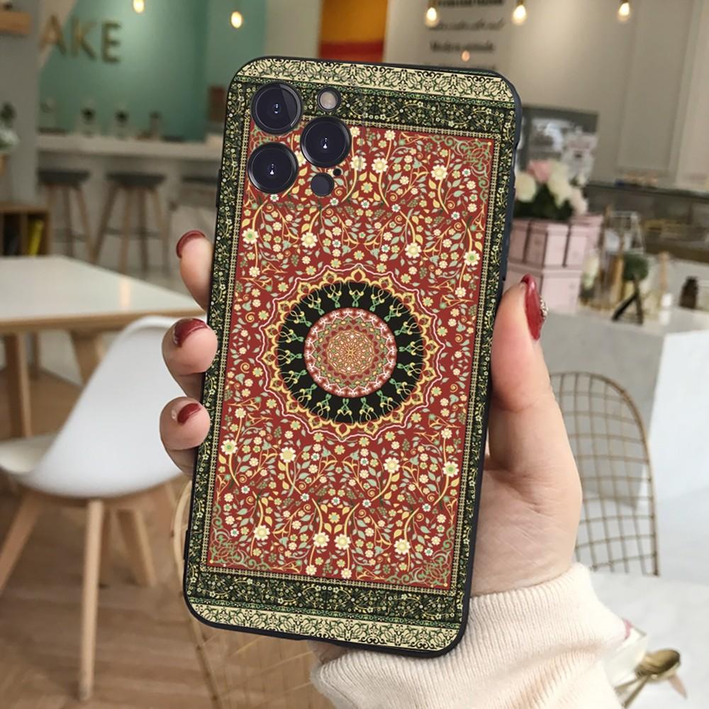 Персидский ковер Цветочный узор Чехол для телефона Для iPhone 15 14 11 12 13 Mini Pro XS Max Чехол 6 7 8 Plus X XR SE 2020 Funda Оболочка