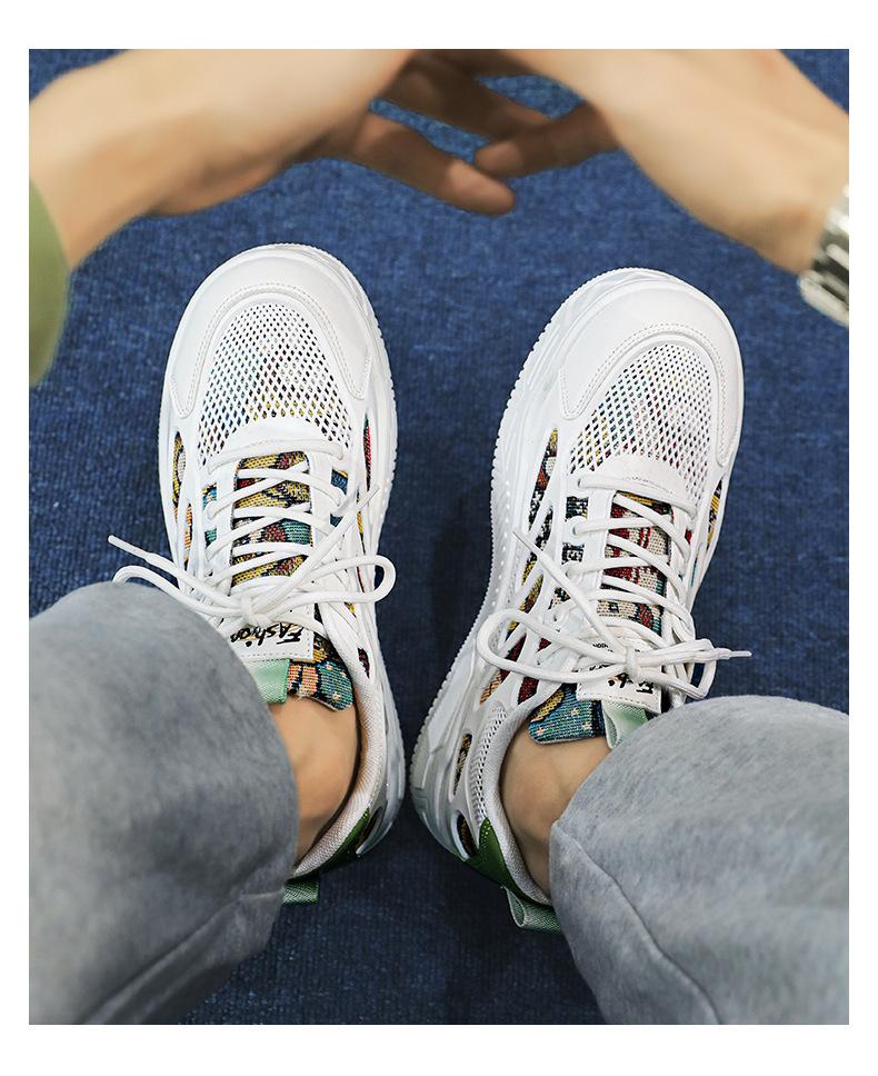 Мужская обувь Летняя парусиновая обувь Нишевый дизайн Универсальные мужские сноуборд-туфли Удобные модные спортивные повседневные маленькие белые туфли