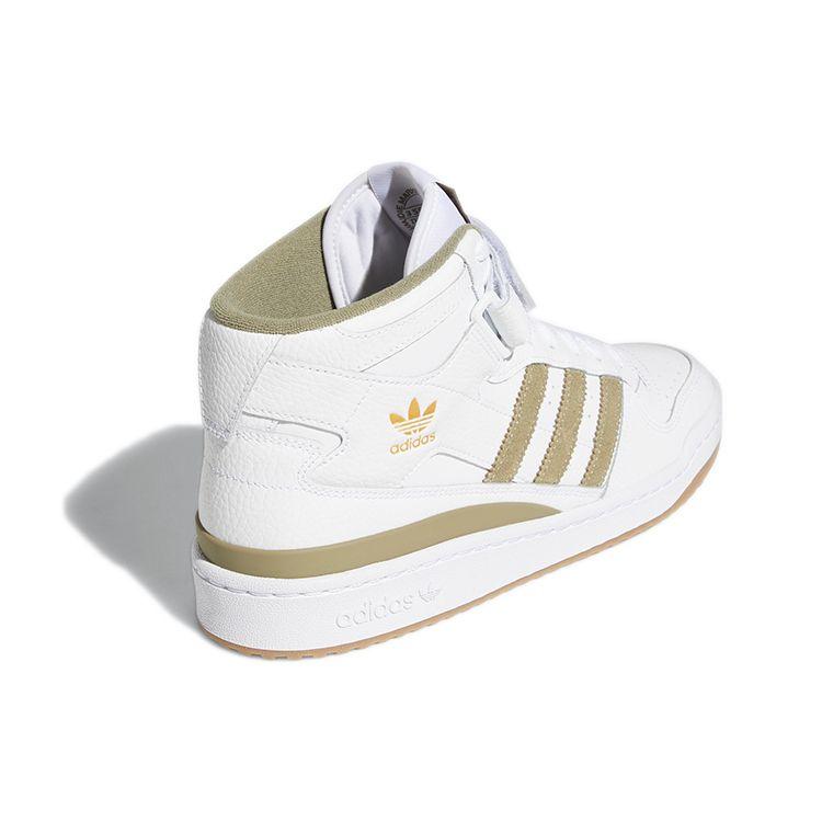 adidas Forum Mid White Orbit Green Кроссовки унисекс Cloud-White Gum GY5821