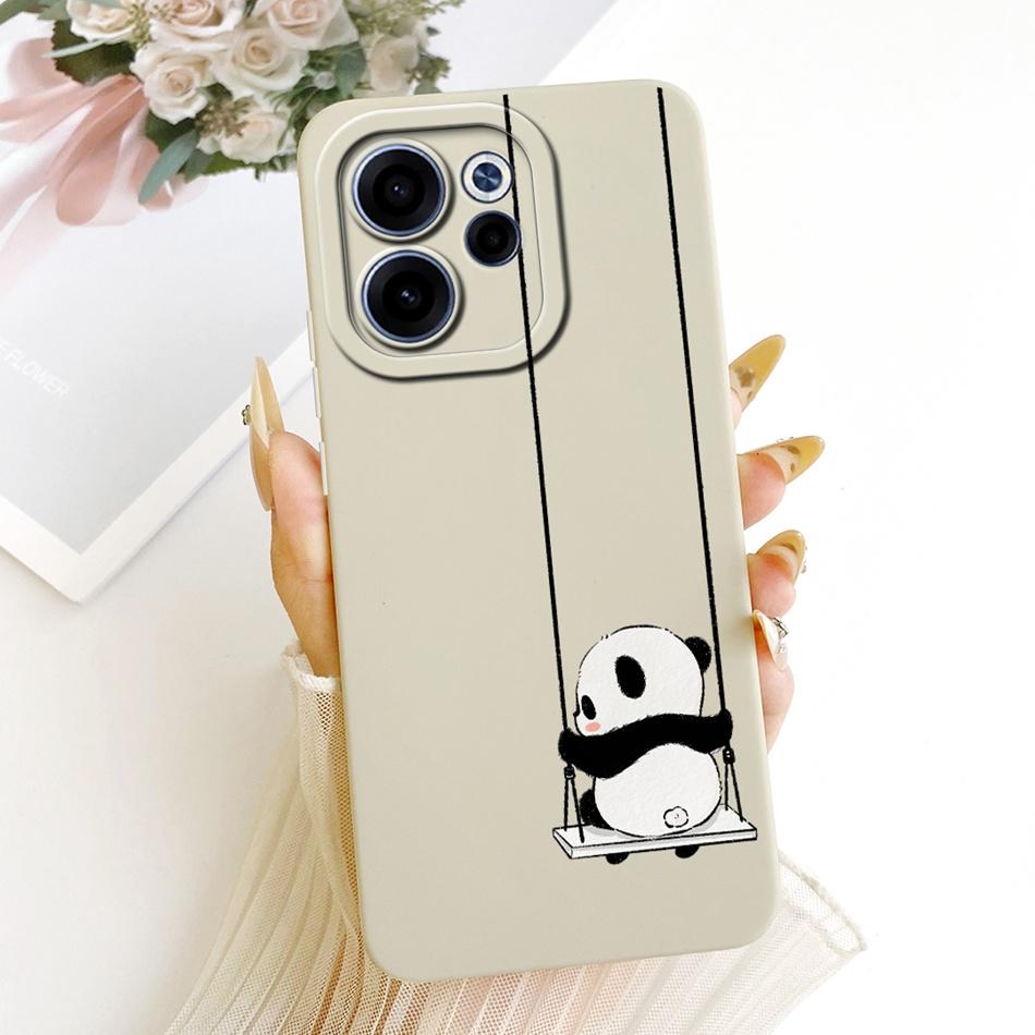 For OPPO Reno15 F 15FS 5G CPH2801 Cute Cat Flower Cartoon Phone Case For Oppo Reno15F 15 FS 15F 5G Soft Silicone Covers Bumpers