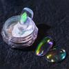 Yousheng Aurora Effect Nail Glitter Powder Ice Penetration Colorful Mirror Neon Dust Nail Art Chrome Pigment для женщин