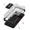 Red Hybrid Armor Case with Magnetic Ring Holder for Samsung Galaxy S22+