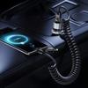 240 Вт 4-в-1 Быстрая зарядка Пружинный кабель данных Выдвижной Multi USB Type-C на Lightning Type-C для телефона Планшета