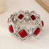 Boho Vintage Style Elastic Bracelet with Synthetic Crystal and Alloy