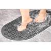 Массажный коврик для ванной Массажная присоска Ванная комната и душ Противоскользящий коврик Быстросохнущий Высокоабсорбирующий антрацитовый серый белый 40x70 см