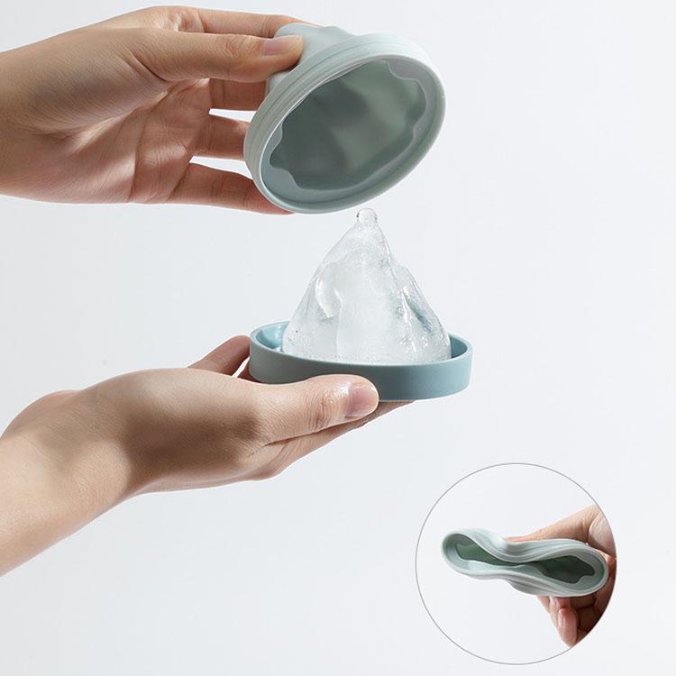 Пищевой силиконовый лоток для льда, форма для льда 6 см, повышенная форма для кубиков льда снежной горы