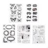 Mixed Clear Stamps Butterfly Rubber Stamp for , Photo Album, Card Making, Diary, Decorative