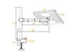 Laptop Desk Mount, Laptop Mounting Arm, Laptop Stand Hdwr Solidhand-L01